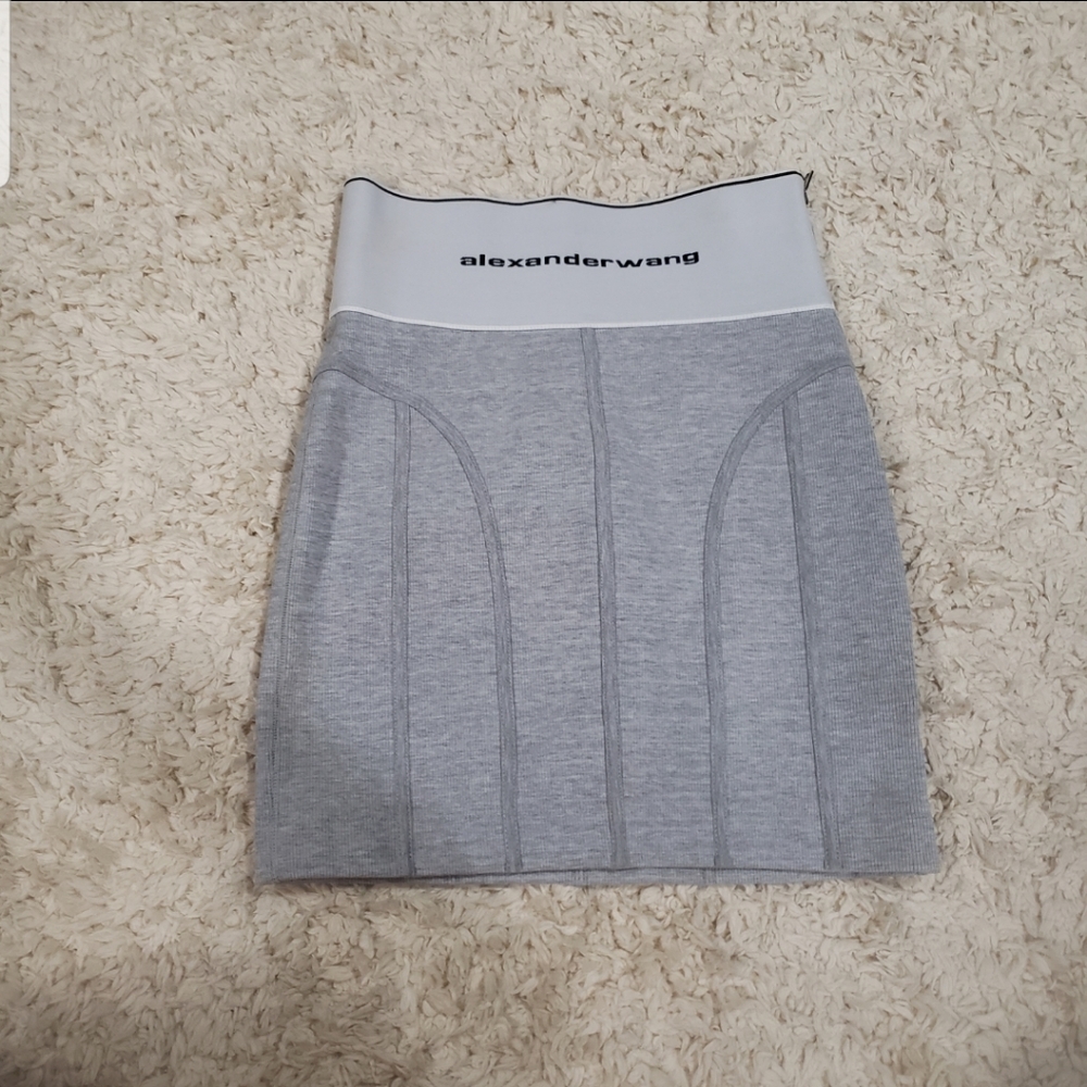 Alexander Wang Elastic Grey Skirt